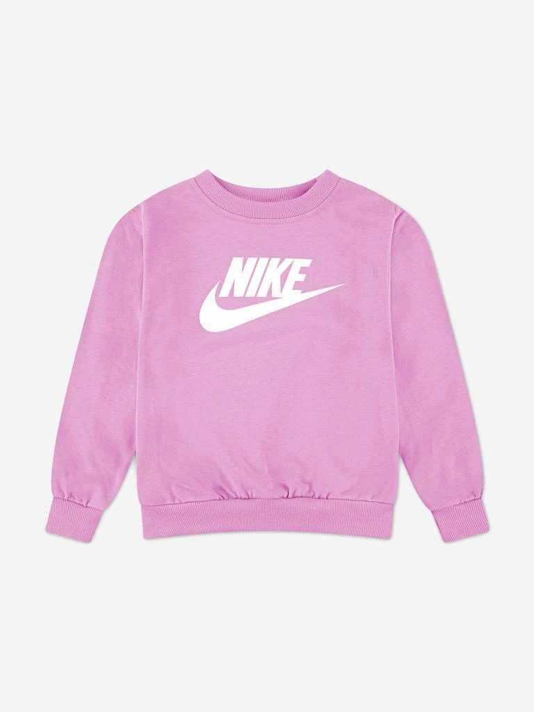 NIKE Nike Girls Logo Sweatshirt in Pink 1