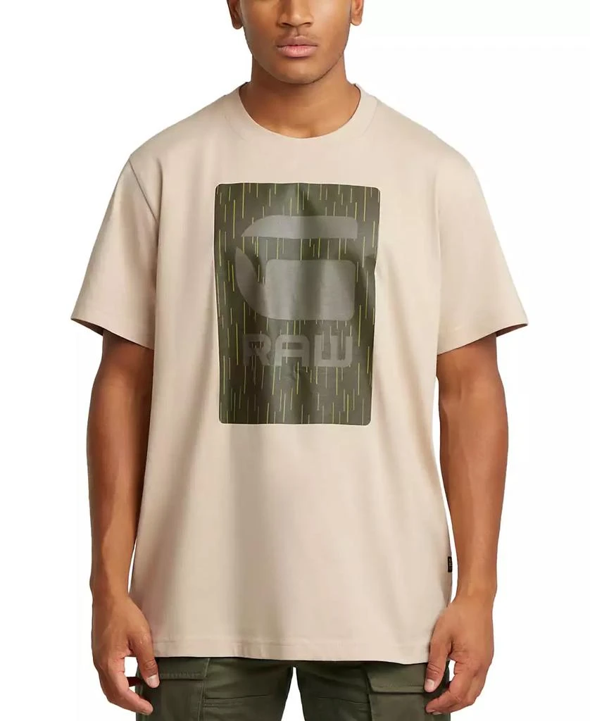 G-Star Men's Relaxed Fit Short Sleeve Burger Box Graphic Crewneck T-Shirt 1