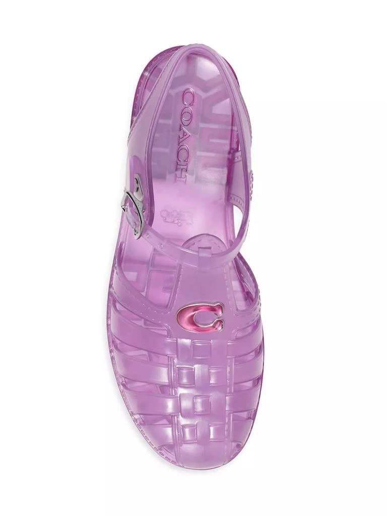 Coach Jelly PVC Logo Sandals 5