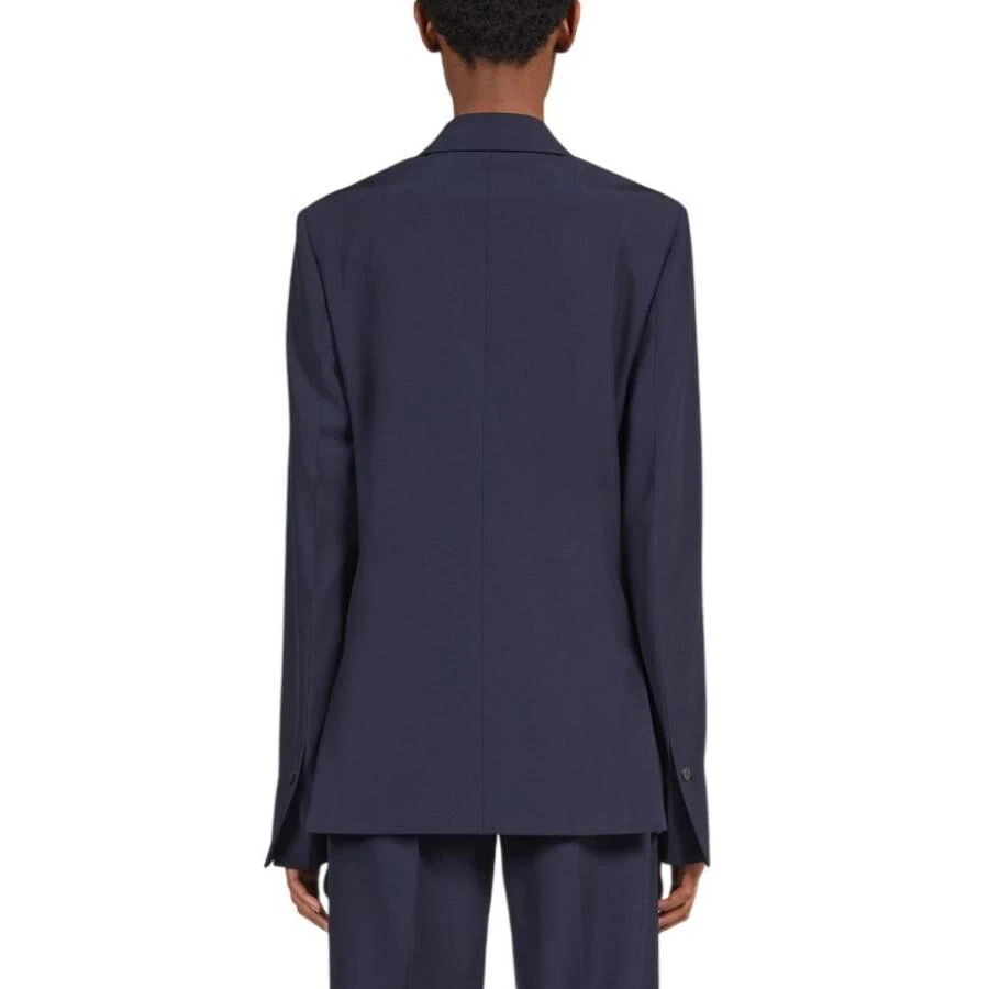Salvatore Ferragamo Blue Double Breasted Wool Blazer 3