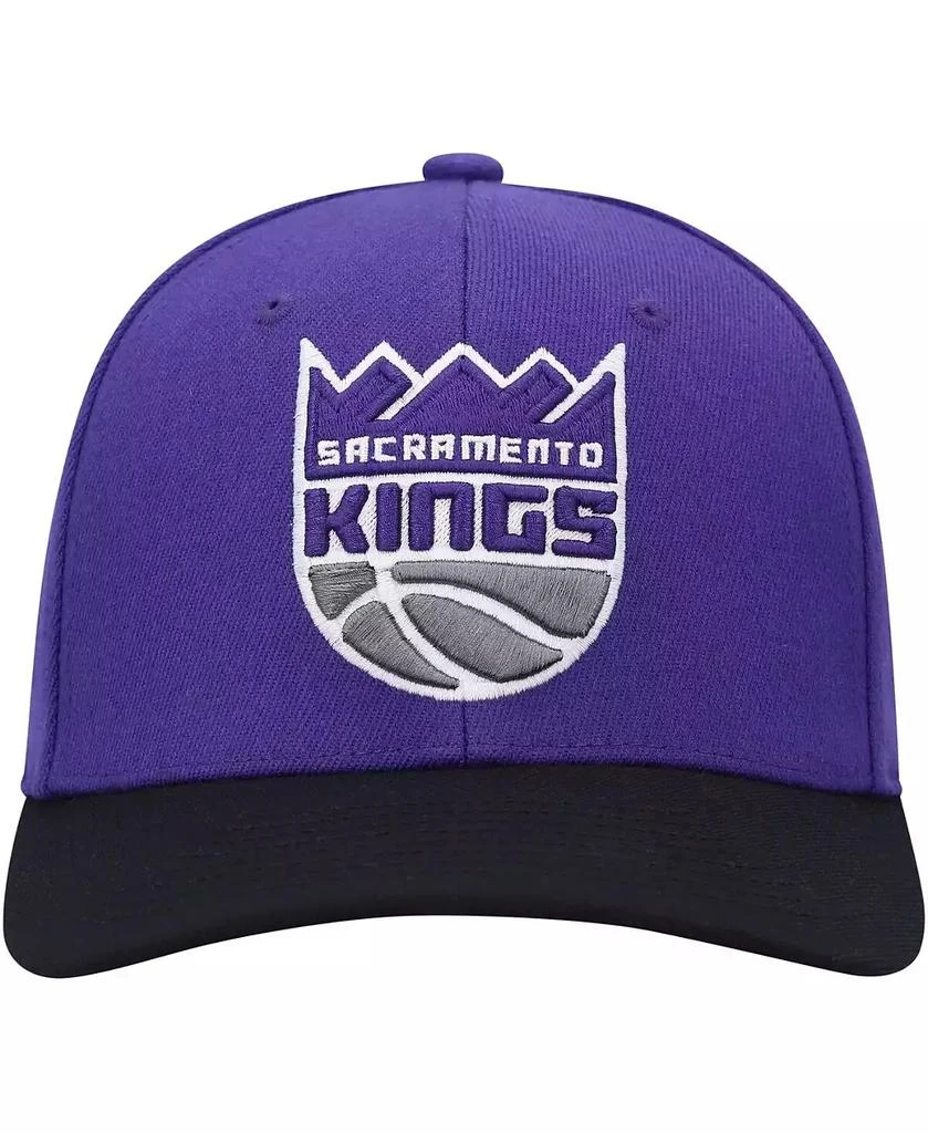 Mitchell & Ness Men's Purple, Black Sacramento Kings MVP Team Two-Tone 2.0 Stretch-Snapback Hat 2