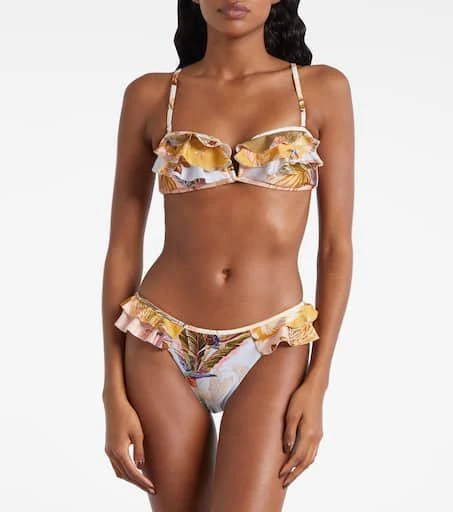 Zimmermann Ascension floral ruffled bikini 6