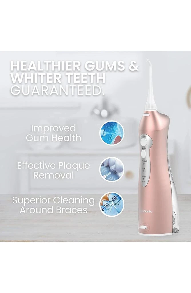 AquaSonic Vibe Series Ultra-Whitening Toothbrush & Aqua Flosser Set 10