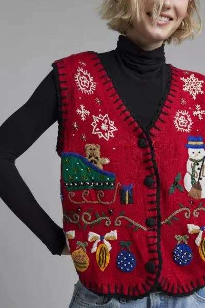 Urban Renewal Urban Renewal Vintage Holiday Sweater Vest 1