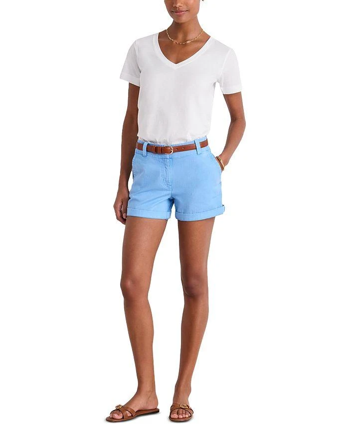 Vineyard Vines Striped V Neck Cotton Tee 10