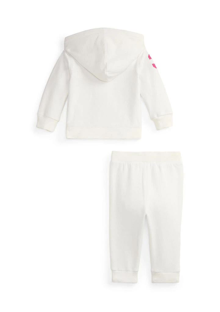 Ralph Lauren Baby Girls Big Pony Fleece Zip Hoodie 
Pant Set 2