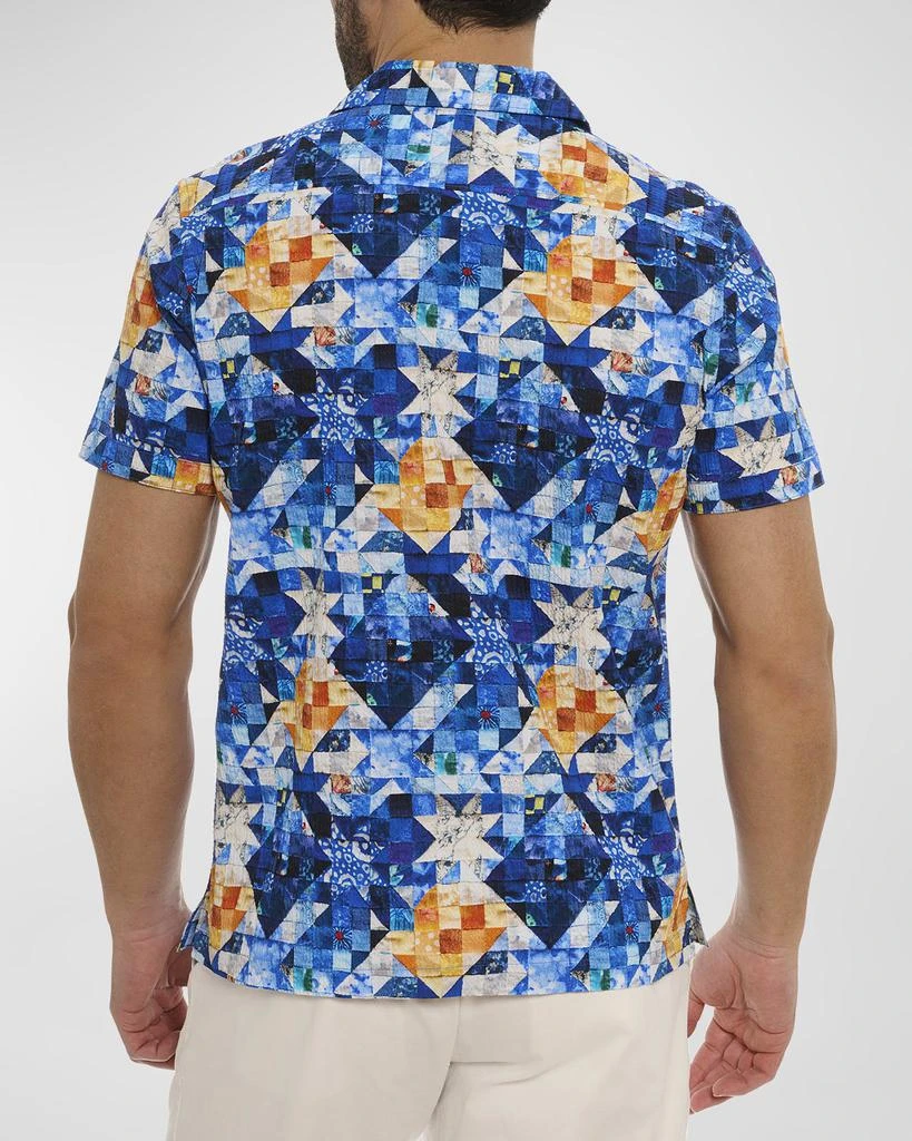 Robert Graham Men's Sashiko Short-Sleeve Shirt 3