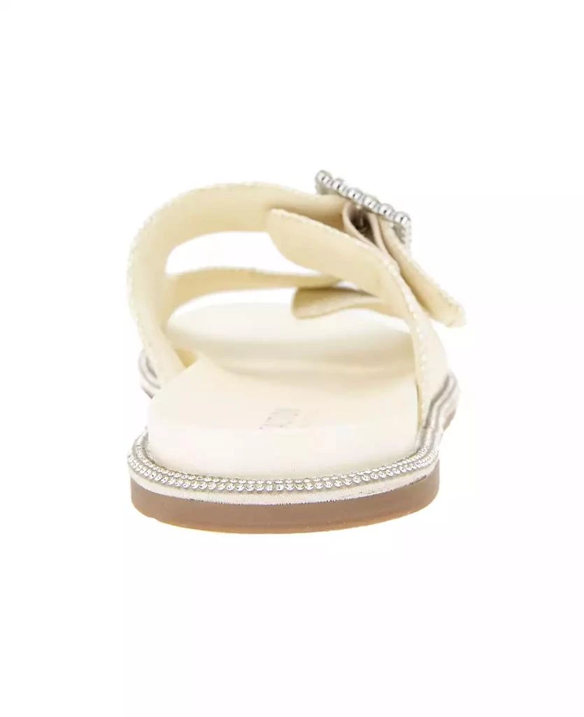 Kenneth Cole Women's Sydney Two Band Jewel Buckle Flat Sandals 3