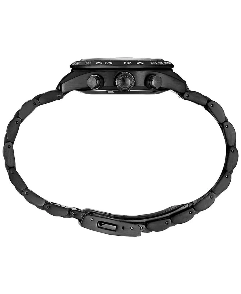 Seiko Men's Chronograph Solar Prospex Speedtimer Black Ion Plated Stainless Steel Bracelet Watch 39mm 2