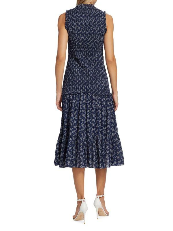 VERONICA BEARD Verena Floral Tiered Midi Dress 2