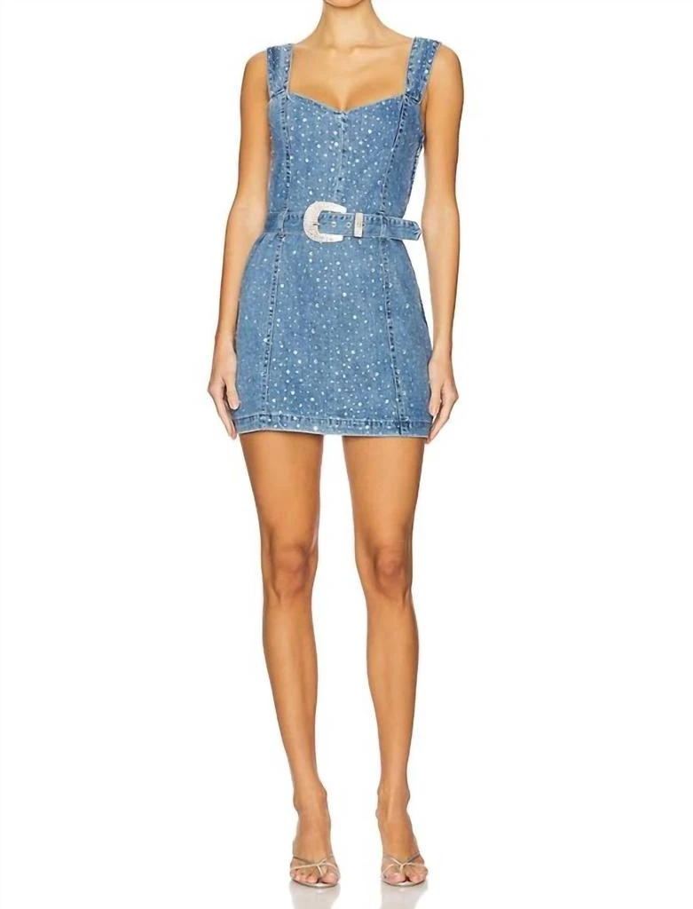 Shop Vegas Mini Dress In Rhinestone Denim on Sale at BeyondStyle  Get 38%  Off Vegas Mini Dress In Rhinestone Denim with Limited-Time Flash Deals,  Exclusive Discounts, and Special Offers. Enjoy Unbeatable