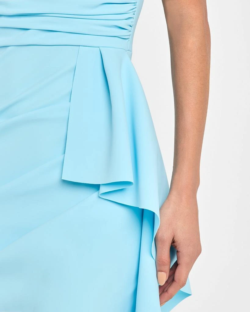 Chiara Boni Sozen Ruched Side-Drape Gown 6
