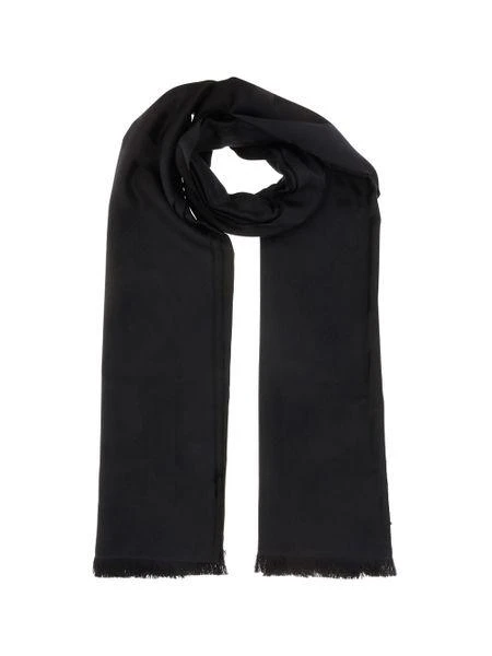 Yves Saint Laurent JACQUARD-LOGO SCARF 2