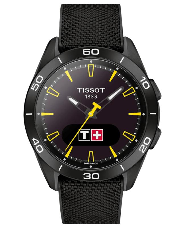 Tissot T153.420.47.051.06 Tissot T-Touch Connect Jungfrau Special Edition Black Dial Fabric Strap Men's Watch