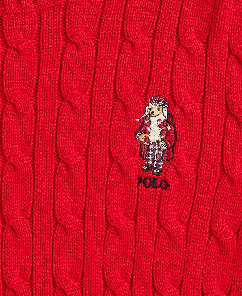 POLO 2024 BY RALPH LAUREN red cable knit boys vest size xl