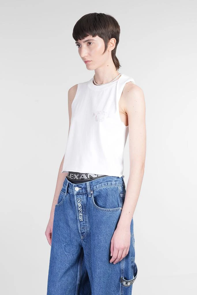 Alexander Wang Tank Top In White Cotton 2