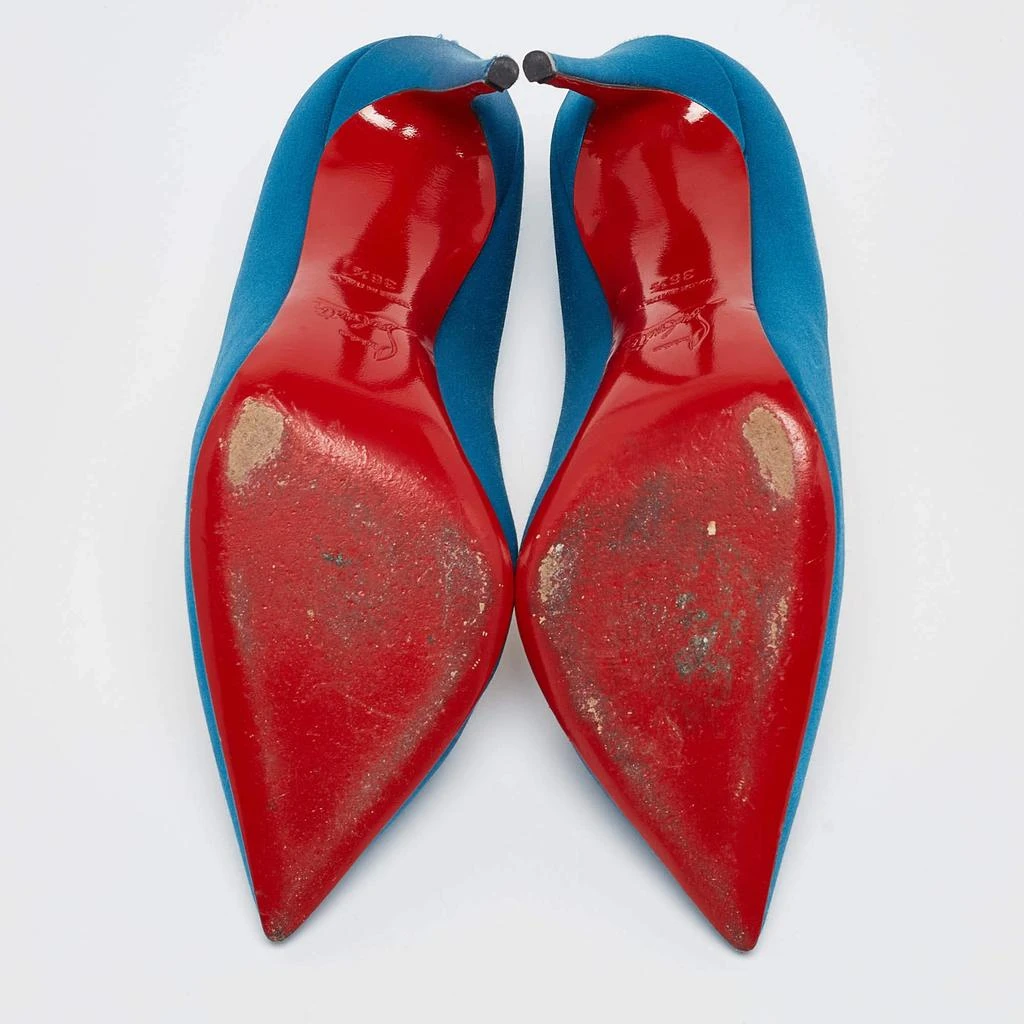 Christian Louboutin Christian Louboutin Blue Satin Pigalle Pumps Size 36.5 6
