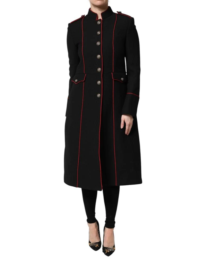 Dolce 
Gabbana Wool Single Breasted Trench Coat Women
s Jacket