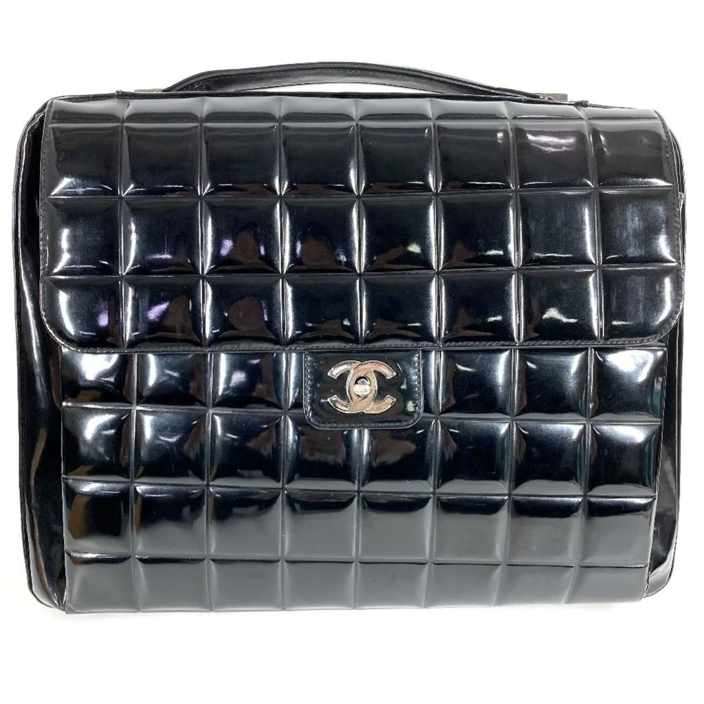 Chanel Leather Beach Bag Briefcase Handbag (Pre-Owned)