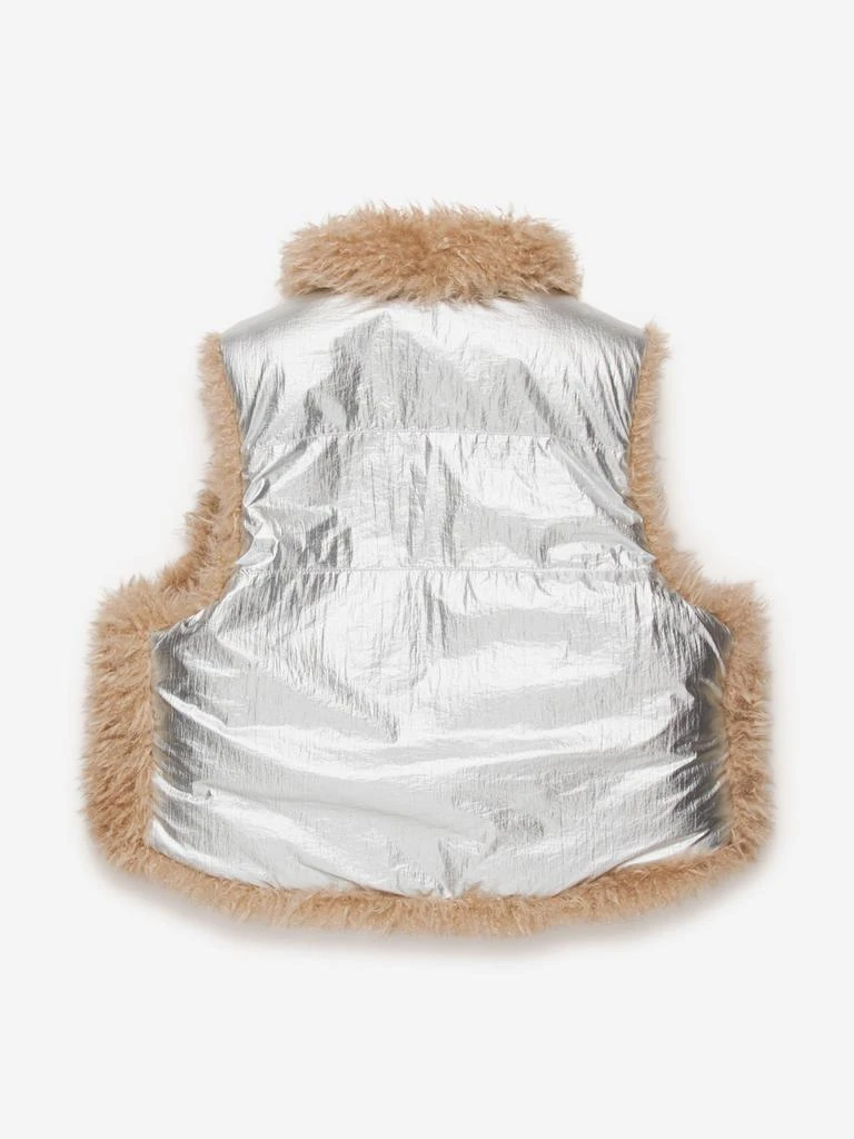 Diesel Diesel Girls Metallic Gilet in Silver 3