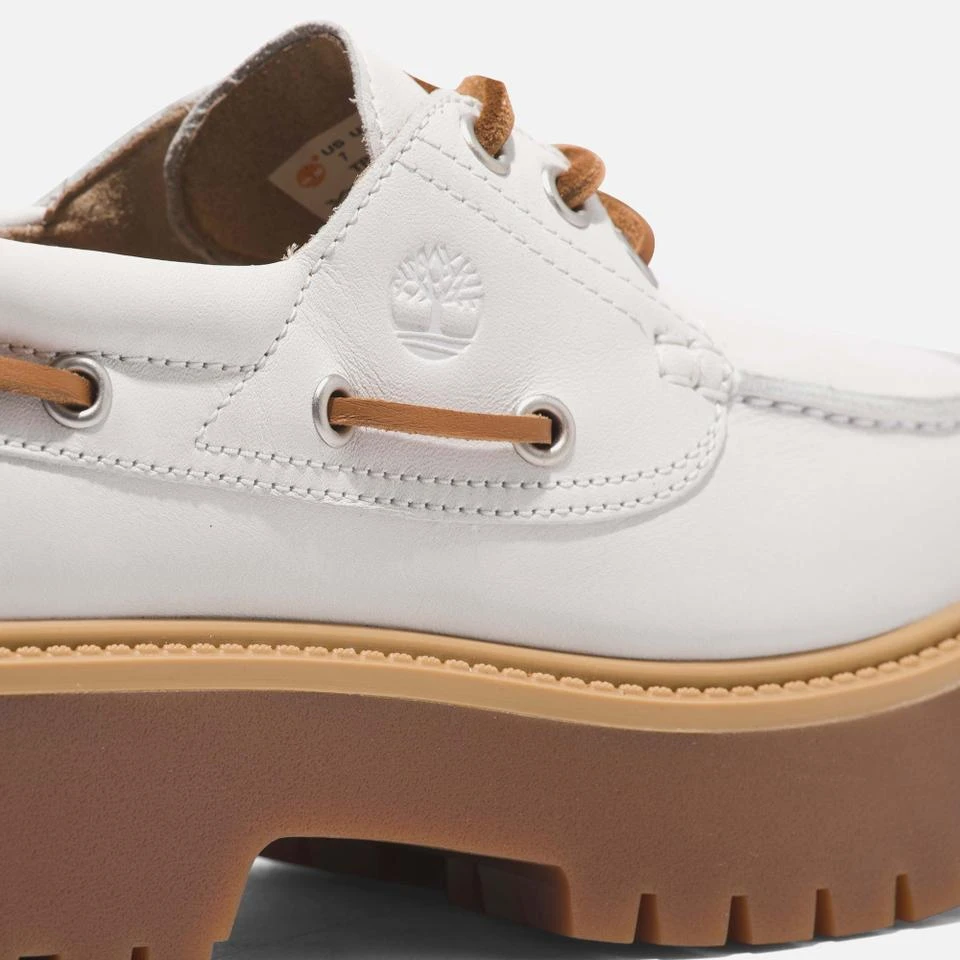 Timberland TIMBERLAND WOMEN'S STONE STREET LEATHER BOAT SHOES 4