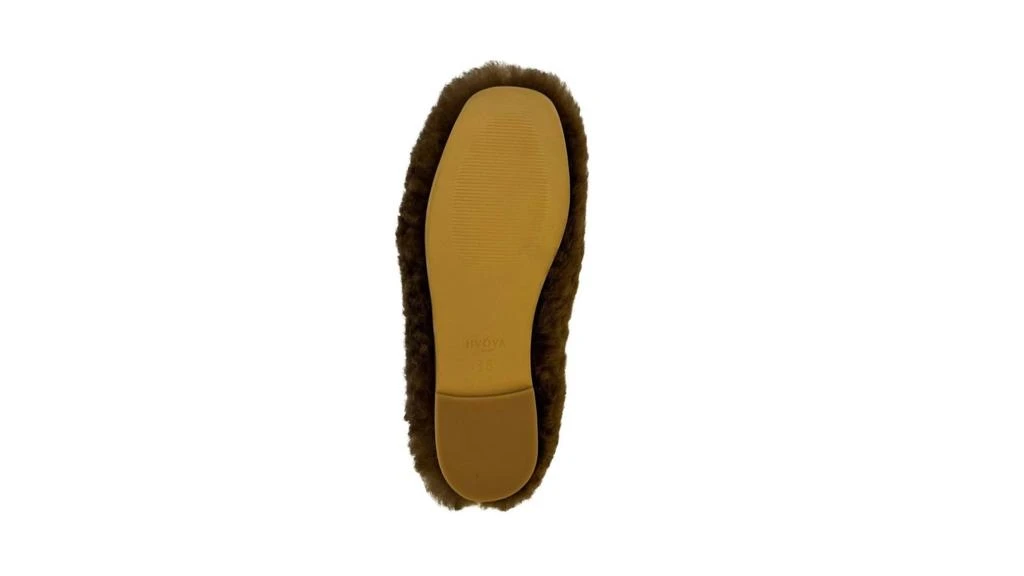 HVÓYA Women's Fur-Fur Ballerinas Slipper In Brown 3