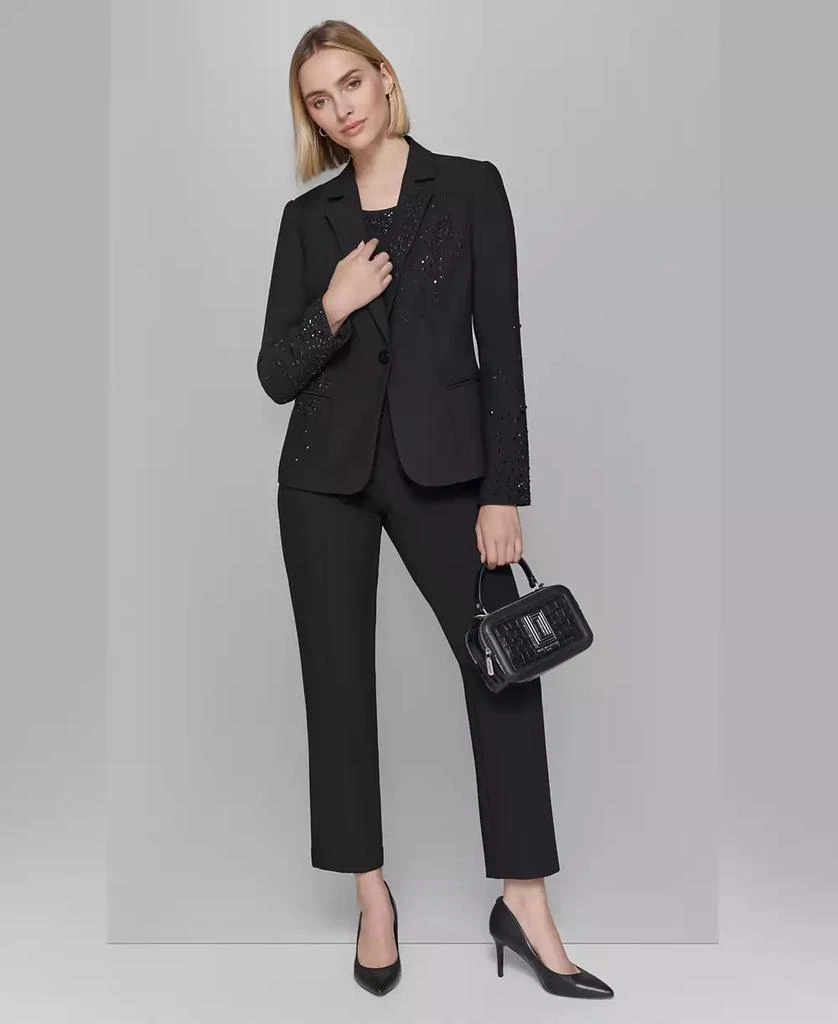 Karl Lagerfeld Paris Women's Studded One-Button Blazer 5