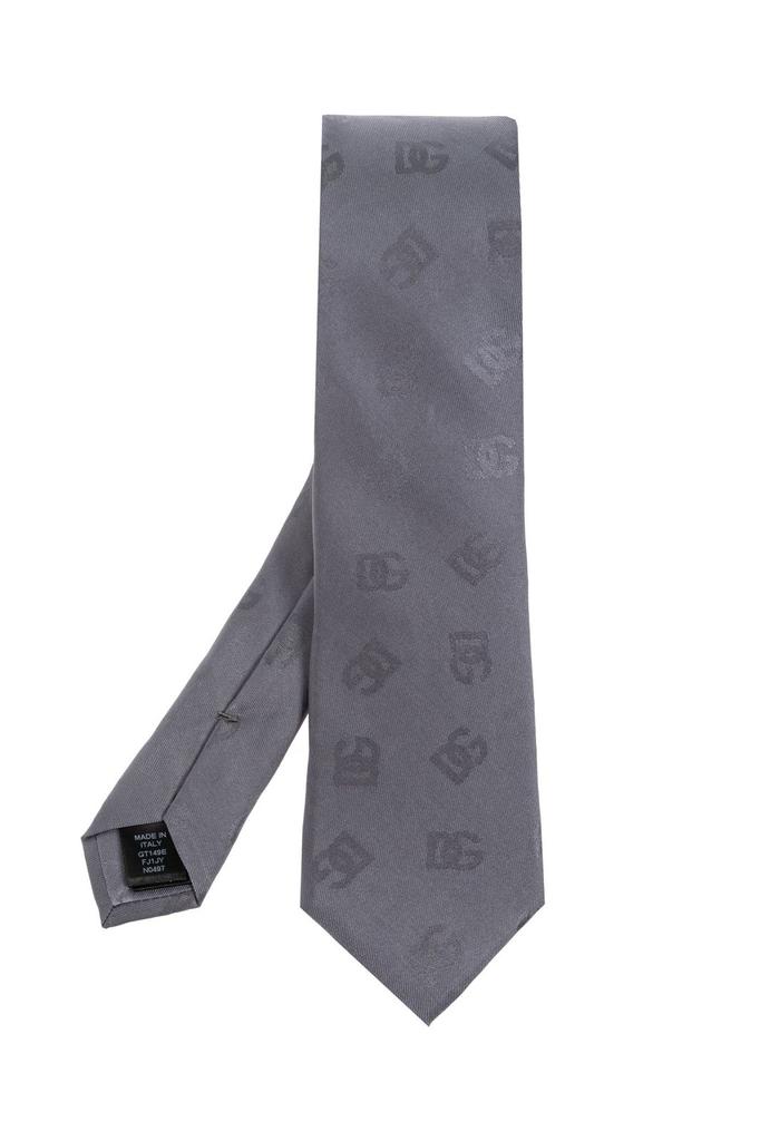 Dolce & Gabbana Dolce & Gabbana Logo Jacquard Pointed Tip Tie