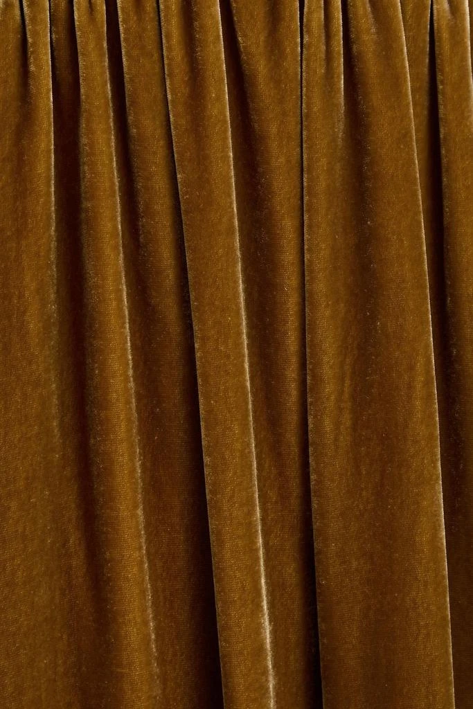 Zimmermann Gathered velvet maxi dress 4