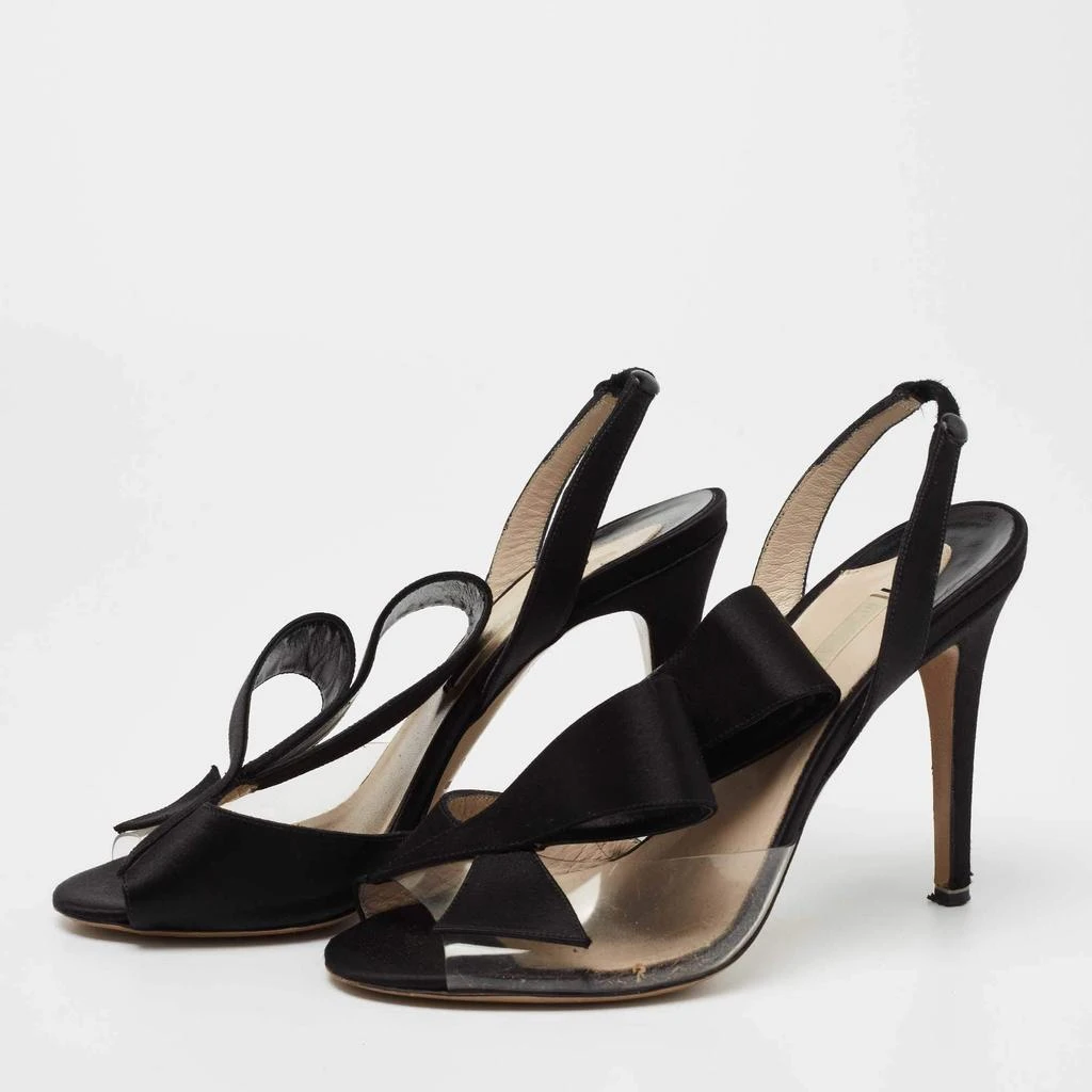 Nicholas Kirkwood Nicholas Kirkwood Black Satin Ankle Strap Sandals Size 35 2