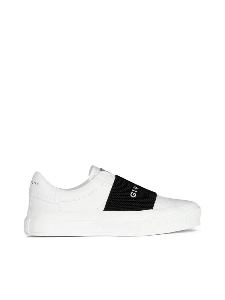 Givenchy SNEAKERS IN LEATHER WITH GIVENCHY WEBBING 1