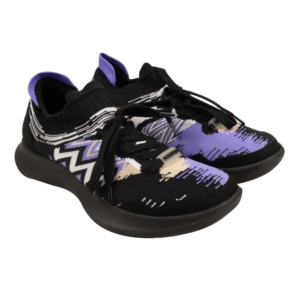 Missoni Purple ACBC Fly Knit Chevron Low Top Sneakers 2