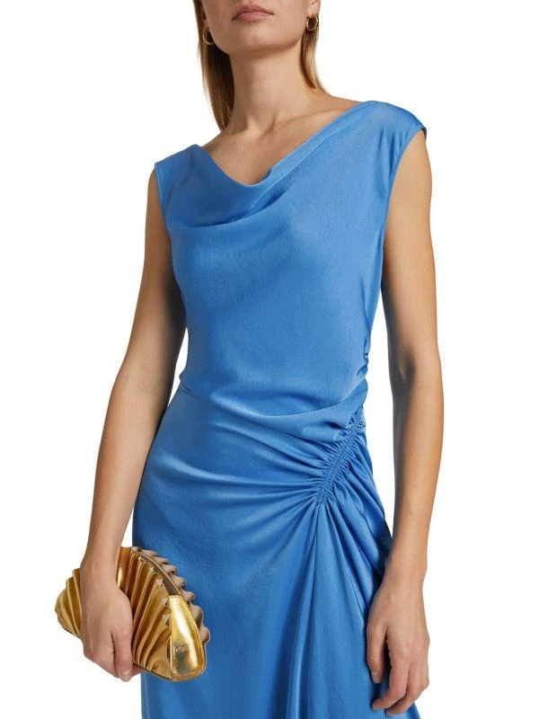 A.L.C. Ophelia Draped Satin Gown 4
