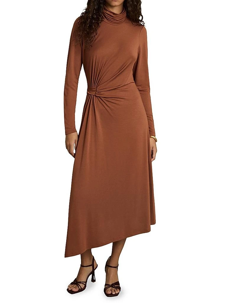jersey slit dress Designer FDSG2670 Mauve Mermaid Dress, Mauve main image 0