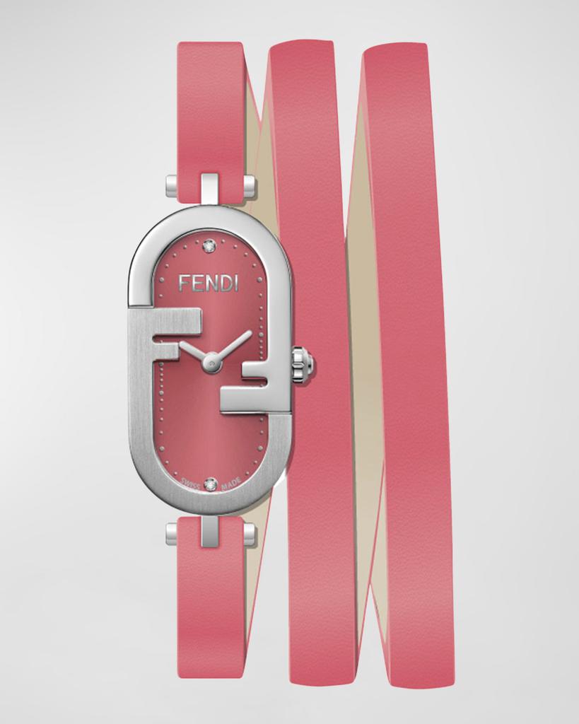 アナログ腕時計 FENDI OLOCK VERTICAL WATCH Fendi O'Lock Vertical Oval Watch with Diamonds - Women's
