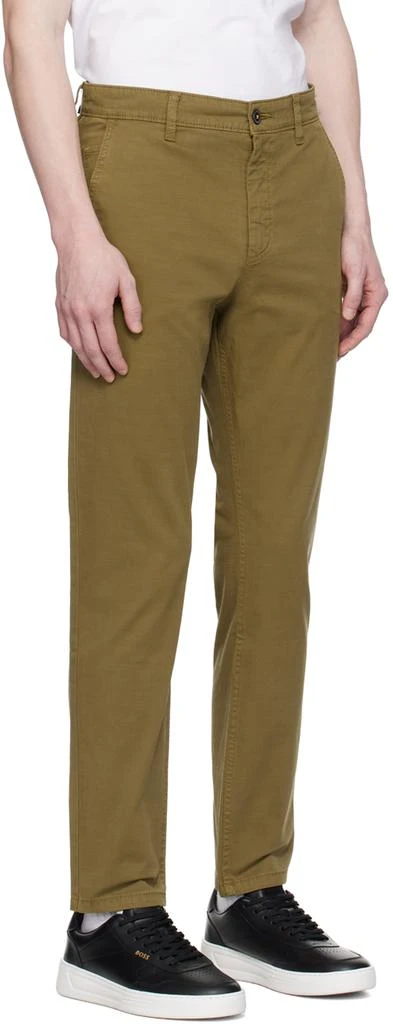 Hugo Boss Khaki Tapered Trousers 2