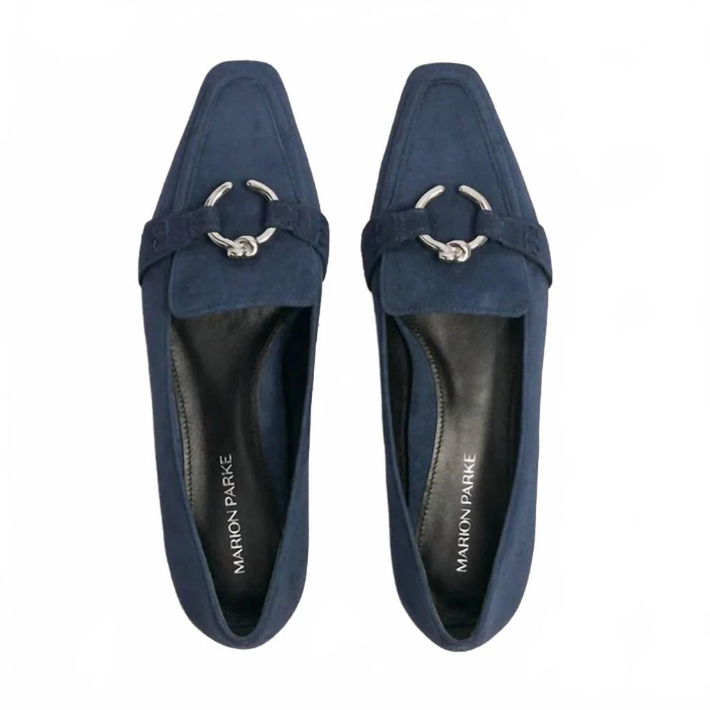 Marion Parke Women's Morgan Flat Shoe In Navy 2
