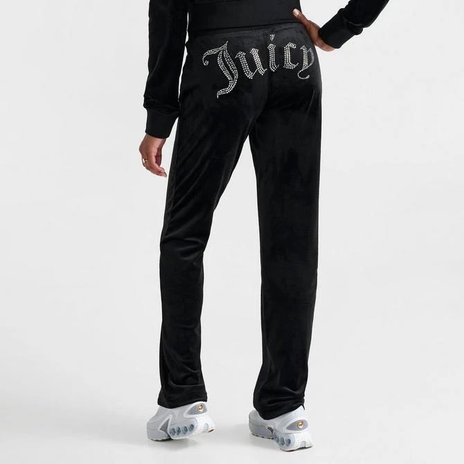 JUICY COUTURE Women's Juicy Couture OG Big Bling Velour Track Pants 4