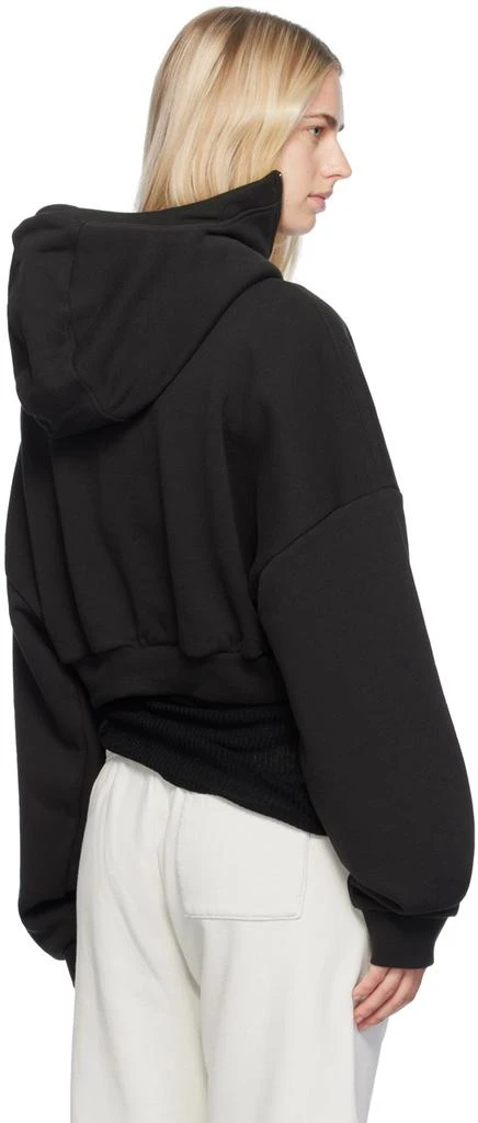 Entire Studios Black Cropped Full Zip Hoodie 3