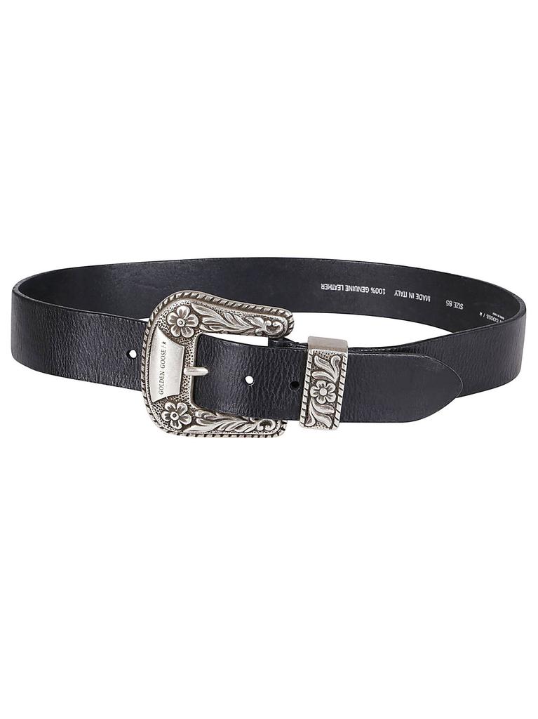 Golden Goose Golden Goose Deluxe Brand Logo Plaque Buckle Belt