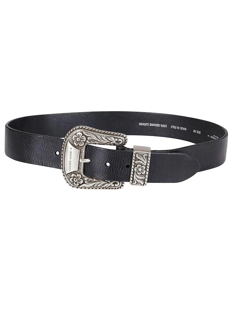 Golden Goose Deluxe Brand Golden Goose Deluxe Brand Logo Plaque Buckle Belt 1