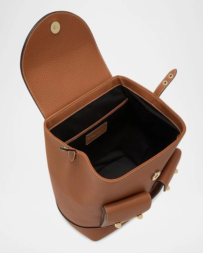 Strathberry Osette Flap Calf Leather Backpack 4