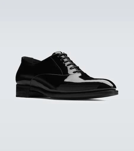 Yves Saint Laurent Adrien patent leather Derby shoes 3