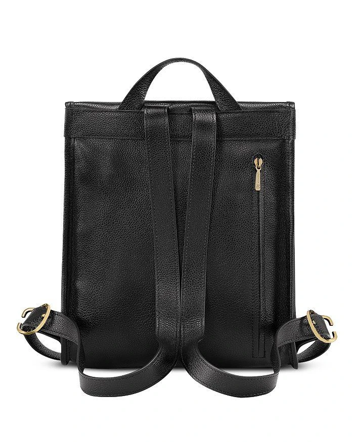 Longchamp Le Foulonné Top Zip Leather Backpack 5