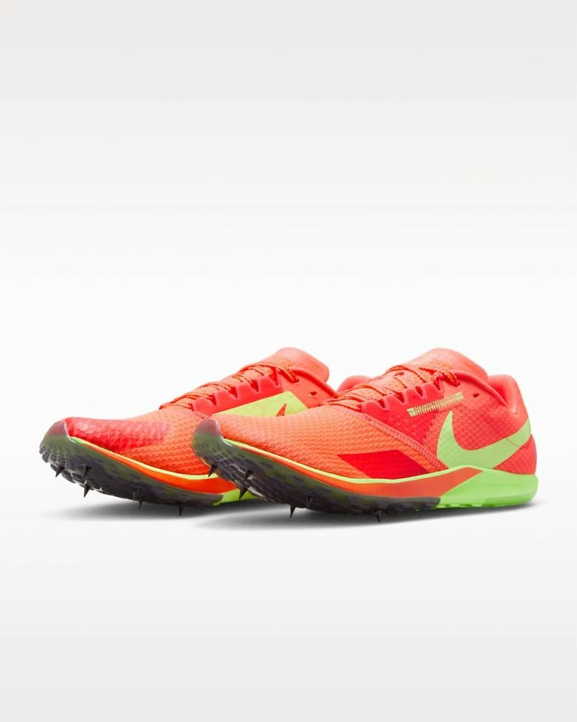 NIKE Men
s Zoom Rival Xc 6 Cross-Country Spikes Shoes In Hyper Orange/lime Blast 4