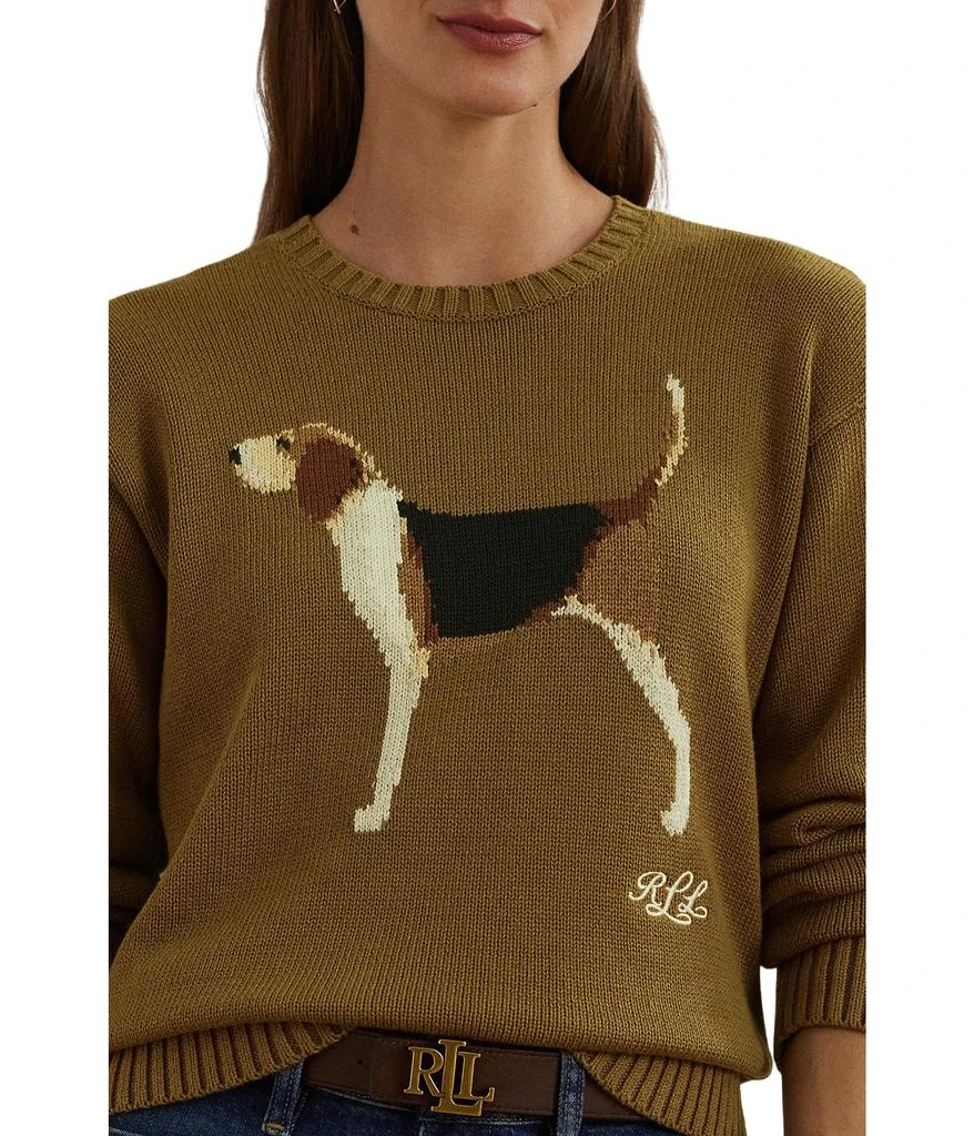 Ralph Lauren Intarsia-Knit Beagle Cotton Sweater 3