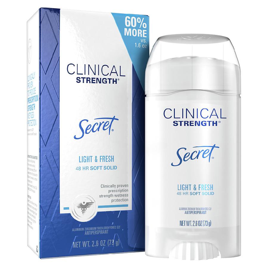 Secret Clinical Strength Soft Solid Antiperspirant and Deodorant for Women Light & Fresh