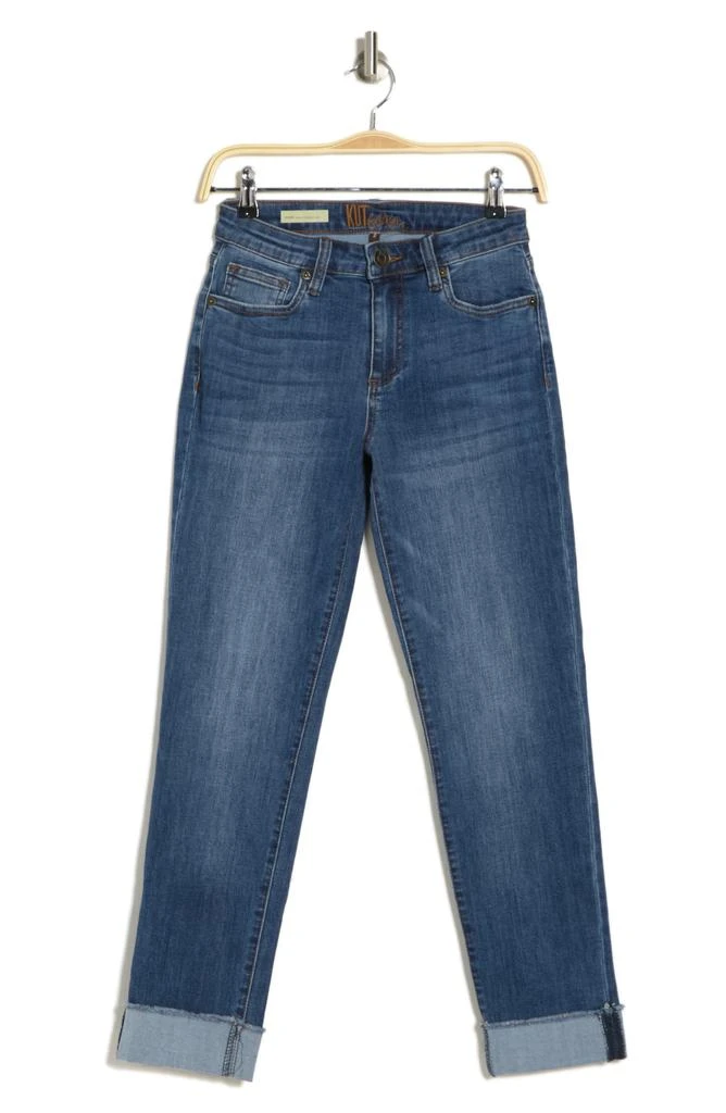 KUT from the Kloth Asher Cuffed Ankle Straight Leg Jeans 3