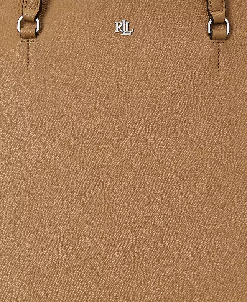 Ralph Lauren Karly Crosshatch Leather Large Tote 2