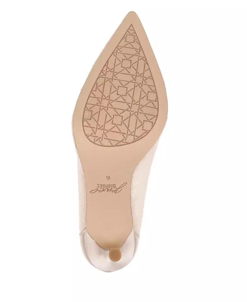 Badgley Mischka Women's Gia Lace Stiletto Evening Pumps 5